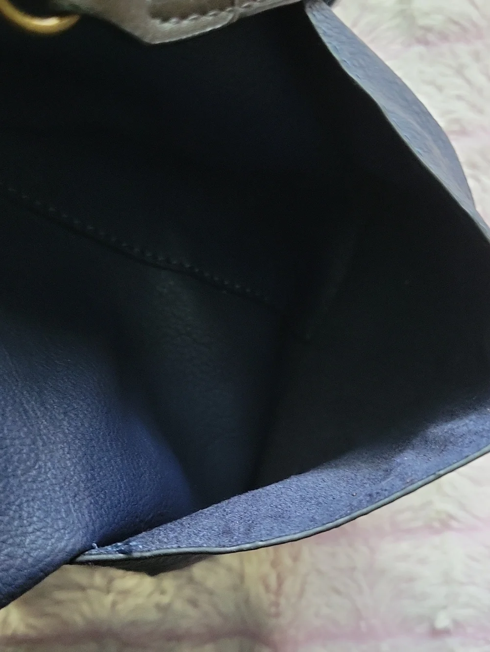 NWT G.H. Bass 2-in-1 Dark Navy Hobo Slouch Grommet Strap Shoulder Hand Bag